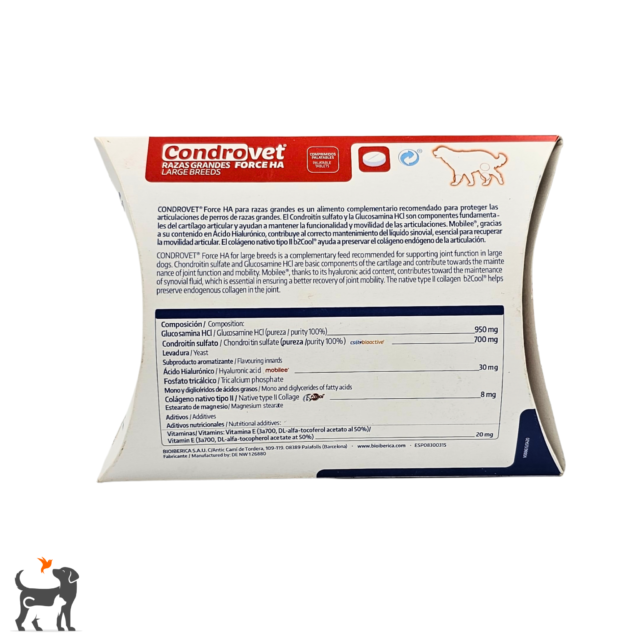 Vivaldis Condrovet Force HA for Chondroprotection And Joint Health, For Dogs - Image 2