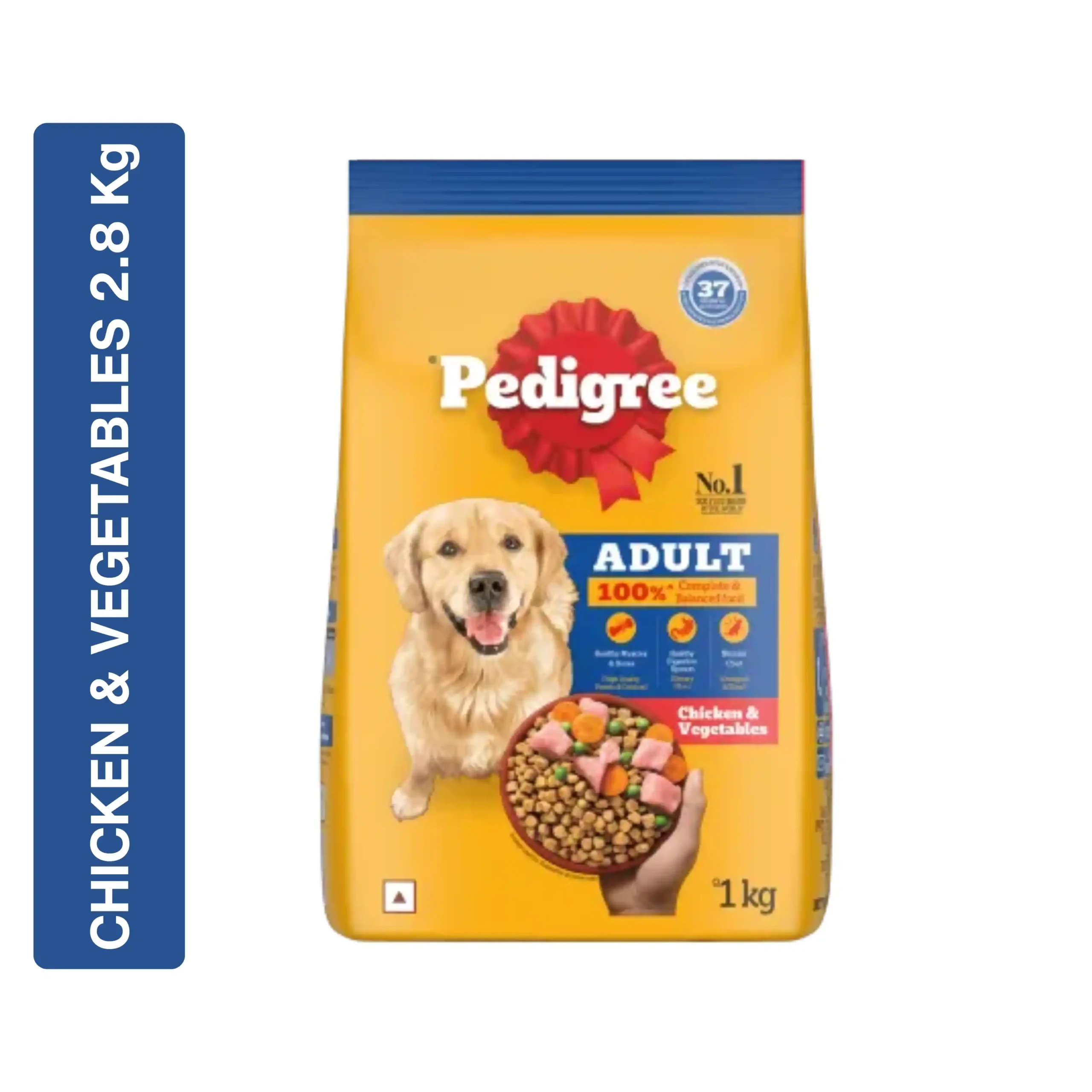 Pedigree Adult Dry Dog Food, Chicken & Vegetables - Image 4
