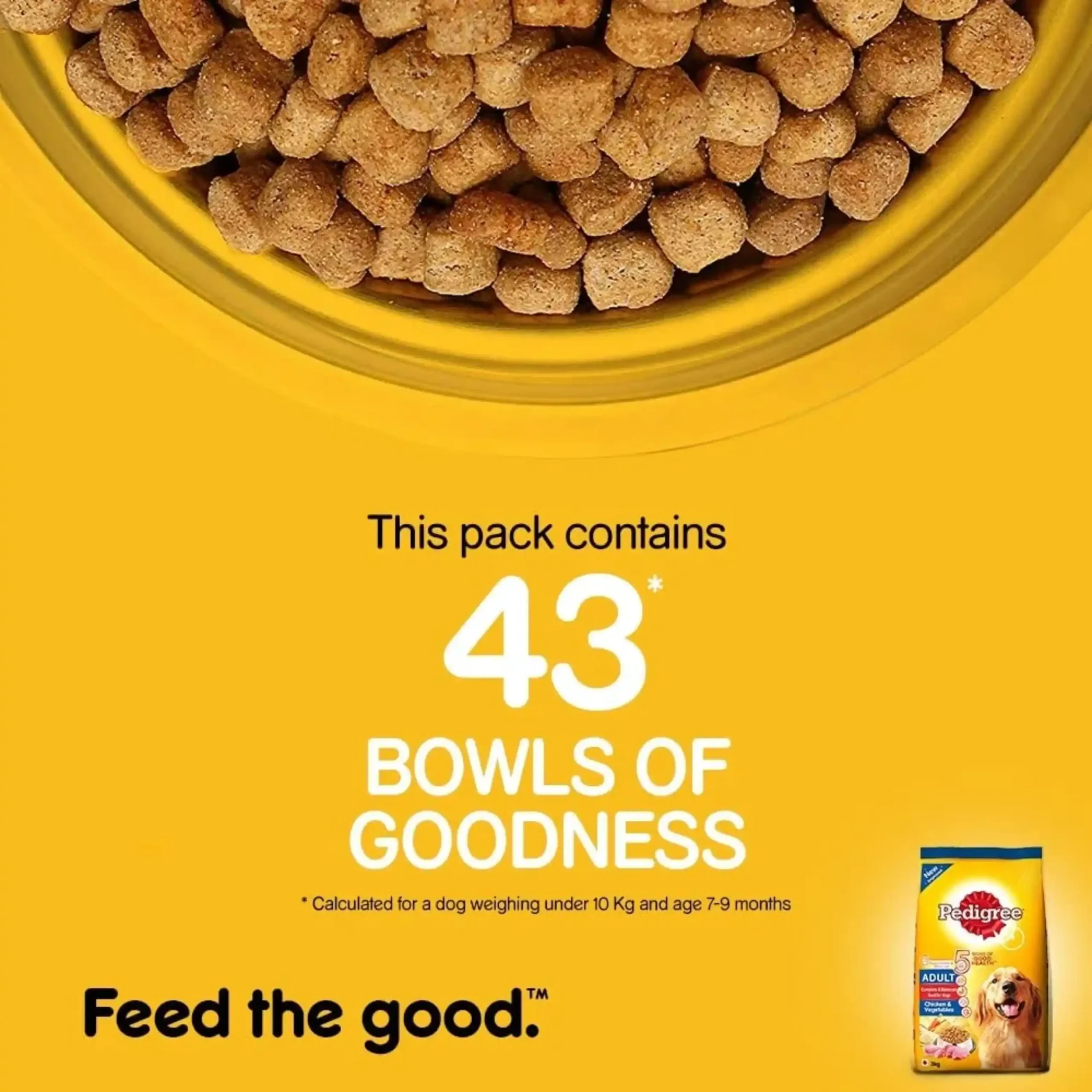 Pedigree Adult Dry Dog Food, Chicken & Vegetables - Image 7