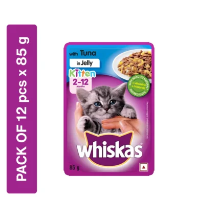 Whiskas Wet Food for Kittens, Tuna in Jelly