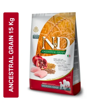 Farmina N&D Ancestral Grain Medium & Maxi Breed Adult Dry Dog Food