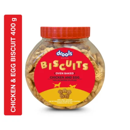 Drools Chicken & Egg Biscuit Dog 400 g