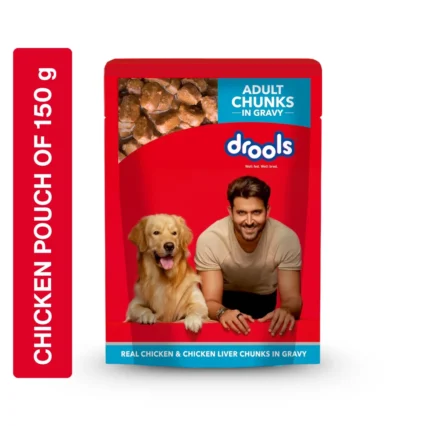 Drools Chickens Chunks Pouch Adult Dog Wetfood 150g