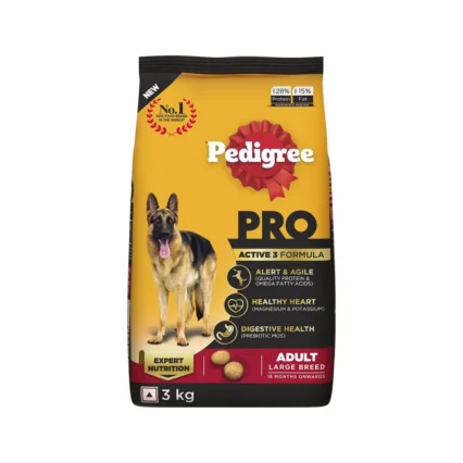 Pedigree PRO Adult Dry Dog Food for Large Breed Active Dog