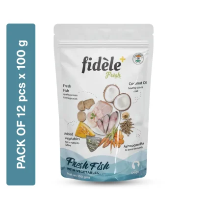 Fidele+ Fresh Fish With Vegetables Pouch 100 gm