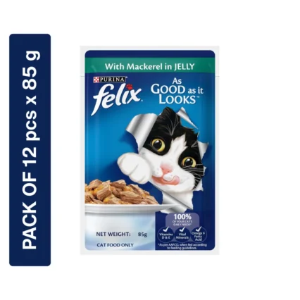 Purina Felix Mackerel with Jelly Adult Cat Wet Food