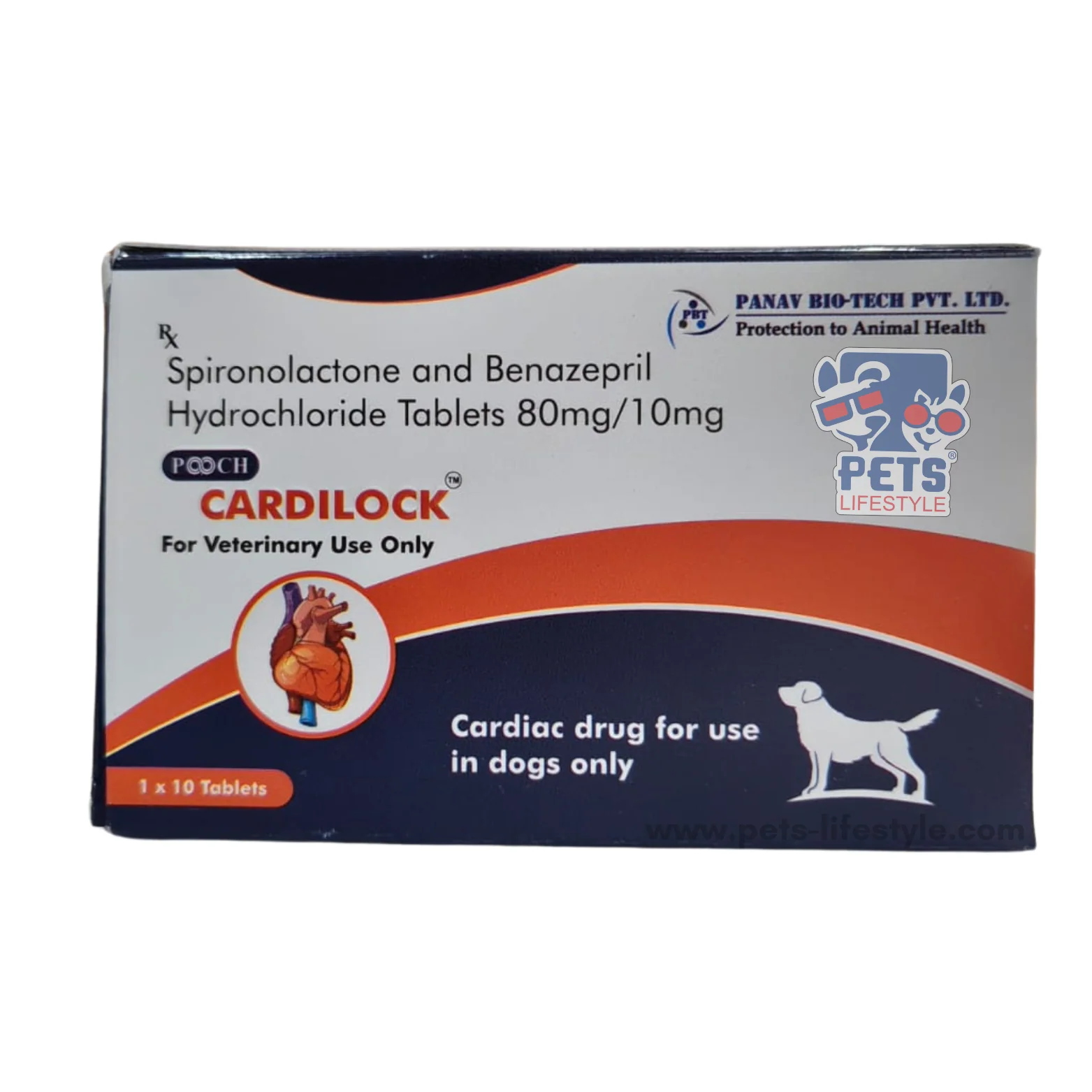 Pooch Cardilock 80/10mg 10 Tablets