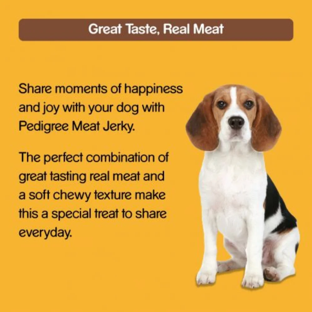 Pedigree Adult Meat Jerky Barbeque Chicken Dog Treats 80g - Image 3